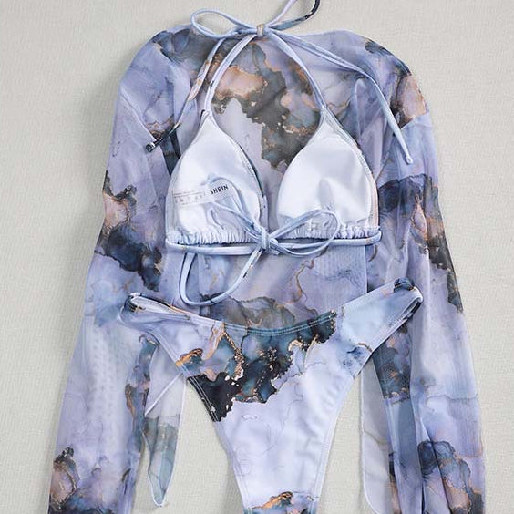 Wholesale Bikini Three Piece Swimwear Polyester